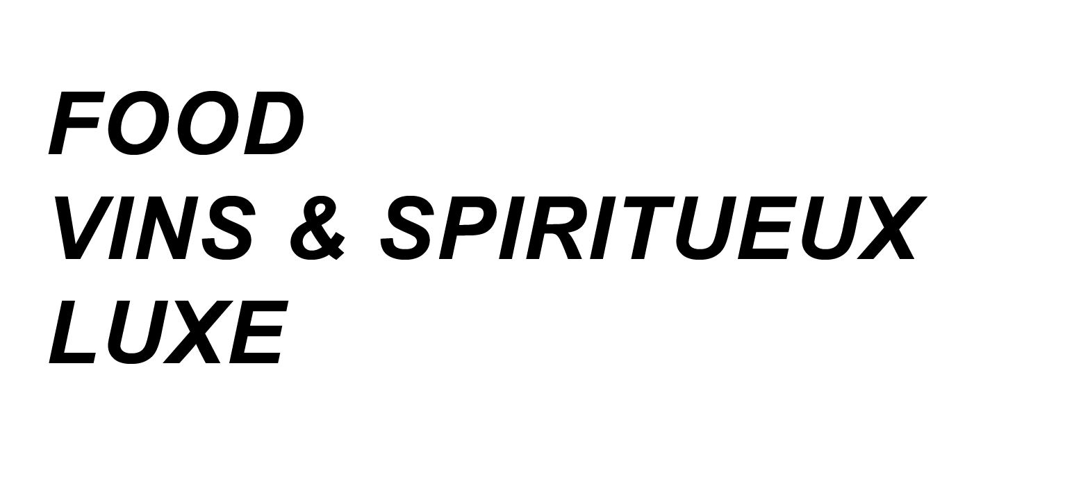 food, vins & spiritueux, luxe