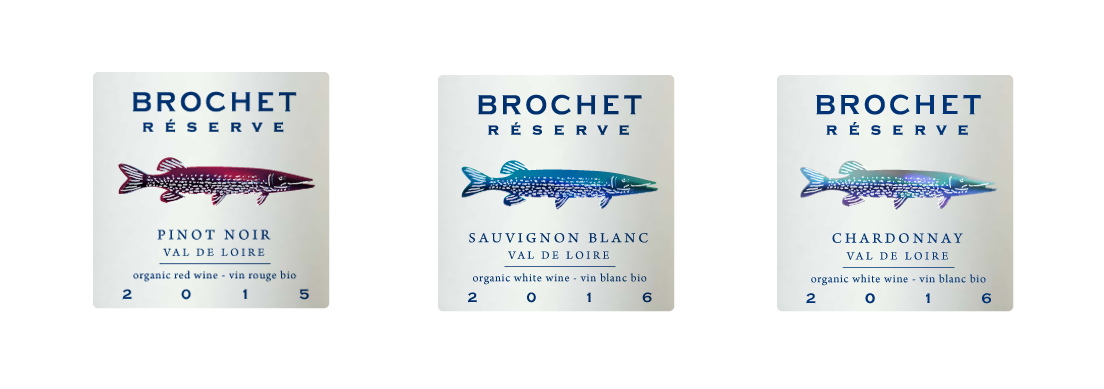 etiquettes vin Brochet Reserve
