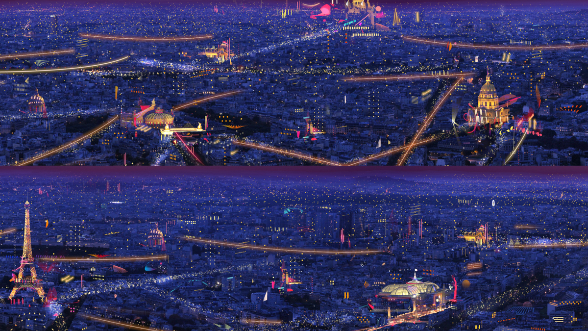 champs-Elysees video art