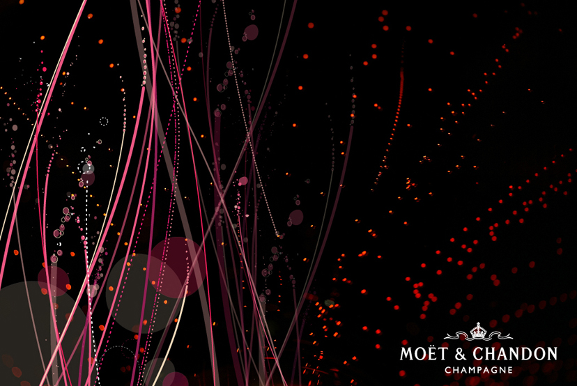 illustration champagne moet et chandon