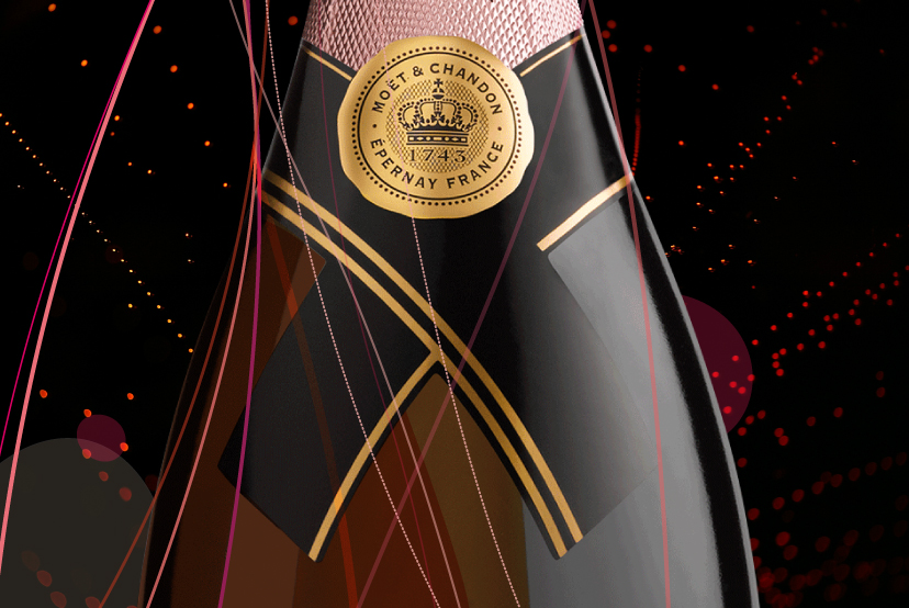 illustration champagne moet et chandon